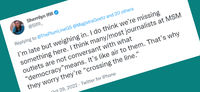 Why aren’t mainstream journalists sounding the alarm about the threat to democracy?