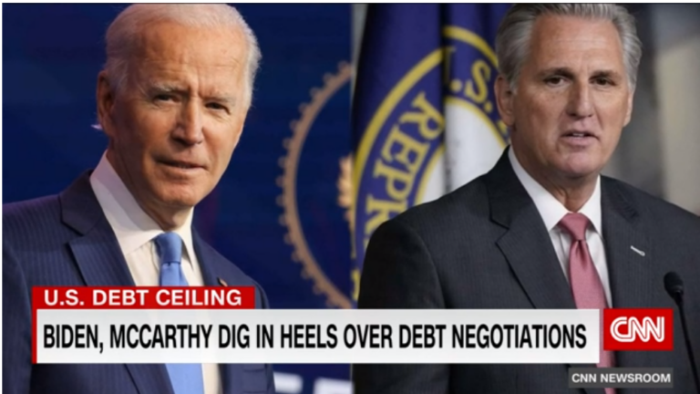 Republicans threaten to tank economy. Media blames Biden.