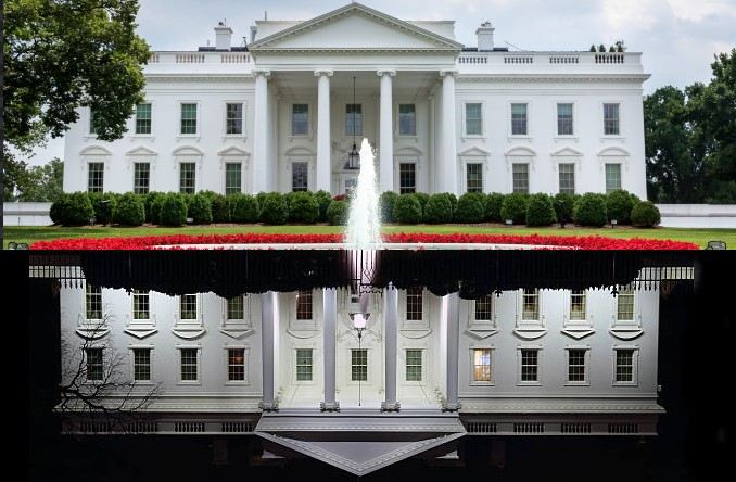 White House night and day