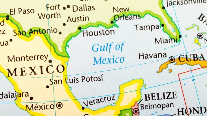 Gulf of Mexico map