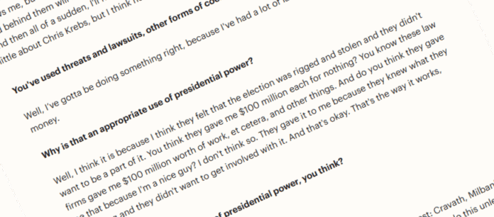 Screengrab from Time interview