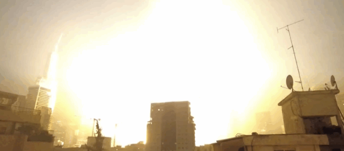 Tehran under attack.