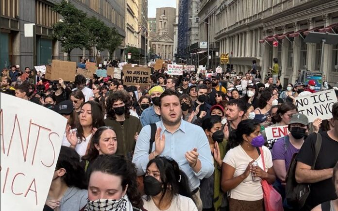 Protest in NYC.