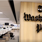 Empty Washington Post newsroom