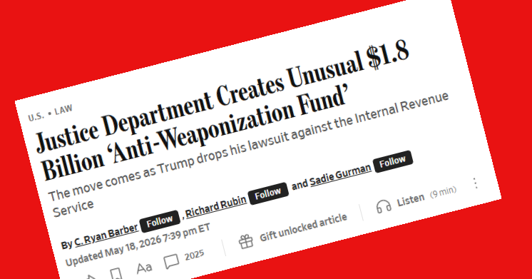 News headlines adopted Trump’s deceptive framing of his new $1.8 billion taxpayer-funded slush fund | Press Watch