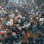 Marchers in Minneapolis in January.